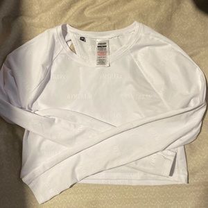 Gymshark mesh long sleeve crop top